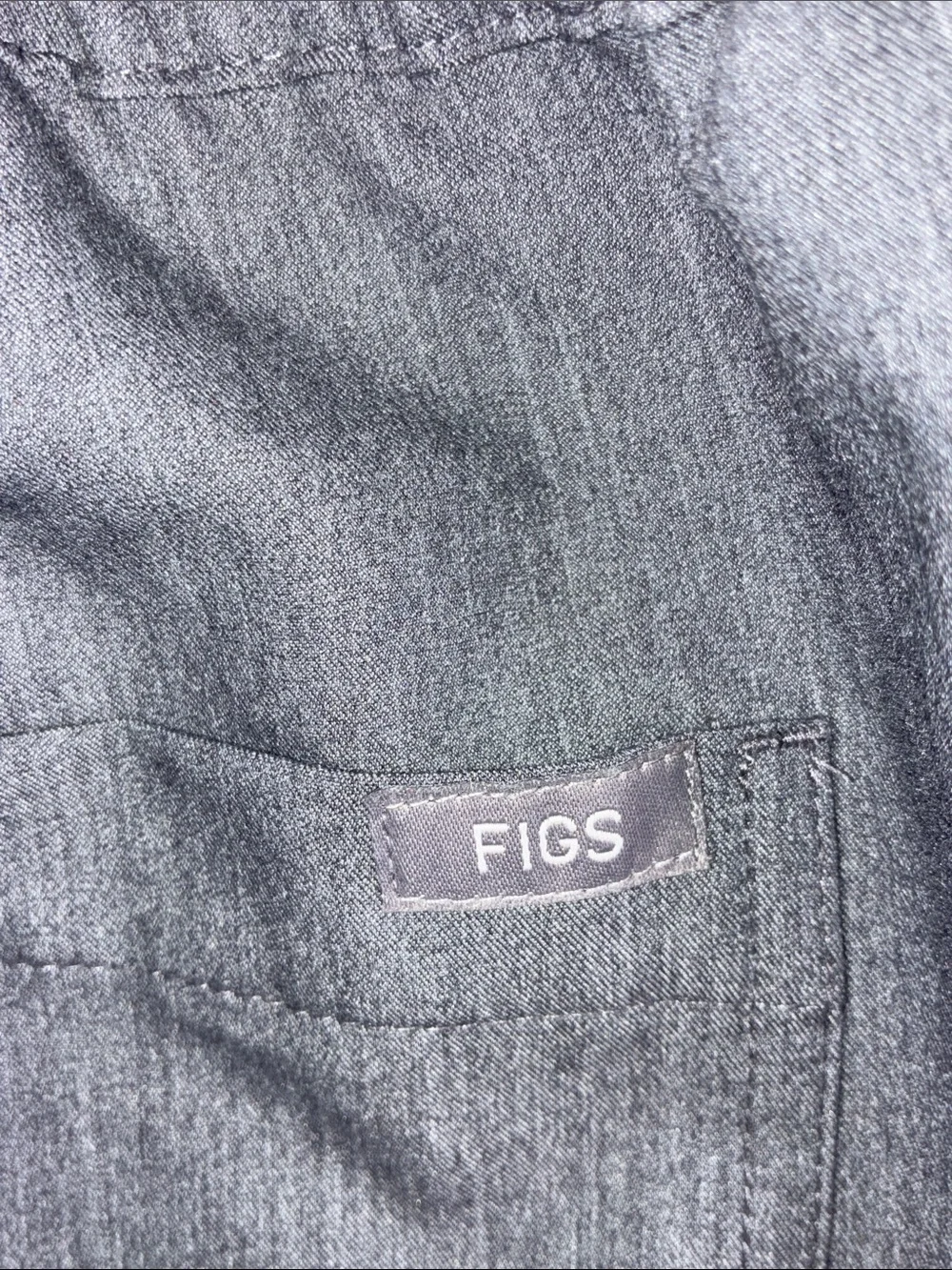Men's Gray Drawstring Figs Technical Collection Large Pants EUC